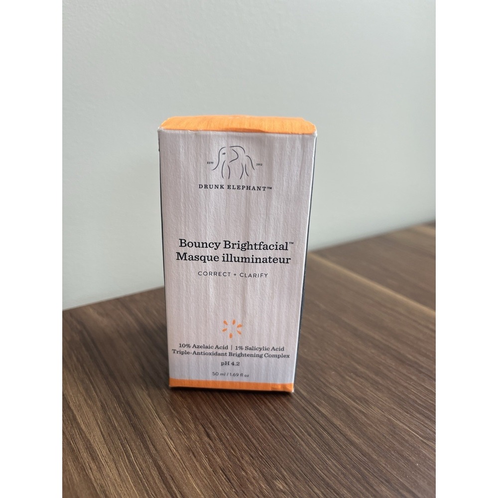 Drunk Elephant Bouncy‎ Brightfacial Masque 1.69 fl.oz./50 ml. NIB Authentic